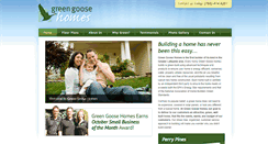 Desktop Screenshot of greengoosehomes.com