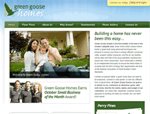 Tablet Screenshot of greengoosehomes.com